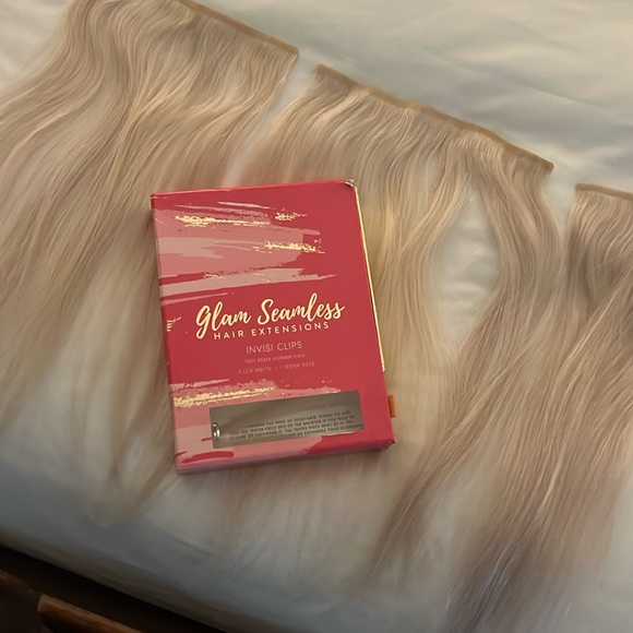 Glam Seamless Invisi Clip In Hair Extensions - Picture 1 of 8